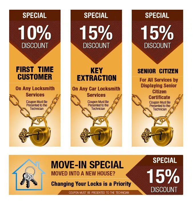 Super Locksmith Service Kissimmee, FL 407-269-8976 - coupon1-set-four